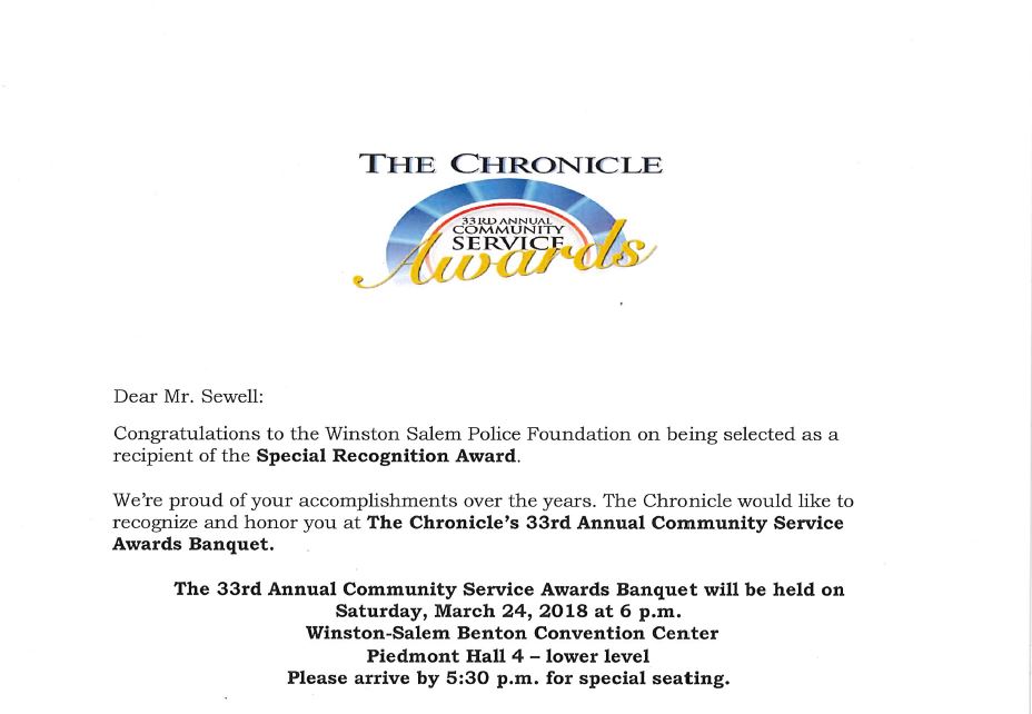 Chronicle Letter